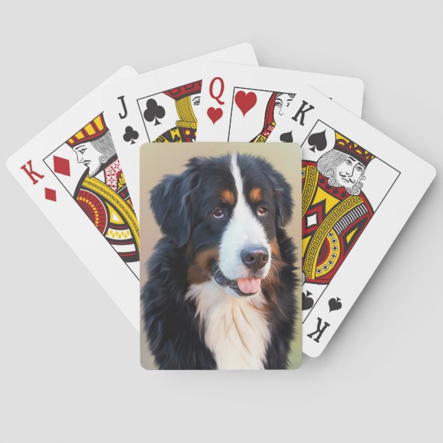 Berner Sennenhund Spielkarten (Rückseite)