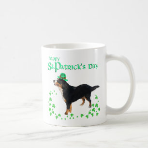 Berner Sennenhund St. Patrick's Day Kaffeetasse