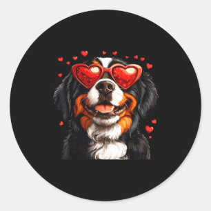 Berner Sennenhund Süß Berner Hundeliebhaber Valent Runder Aufkleber