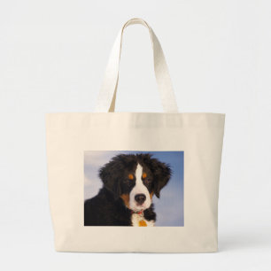 Berner Sennenhund - Süßes Welpenfoto Jumbo Stoffbeutel
