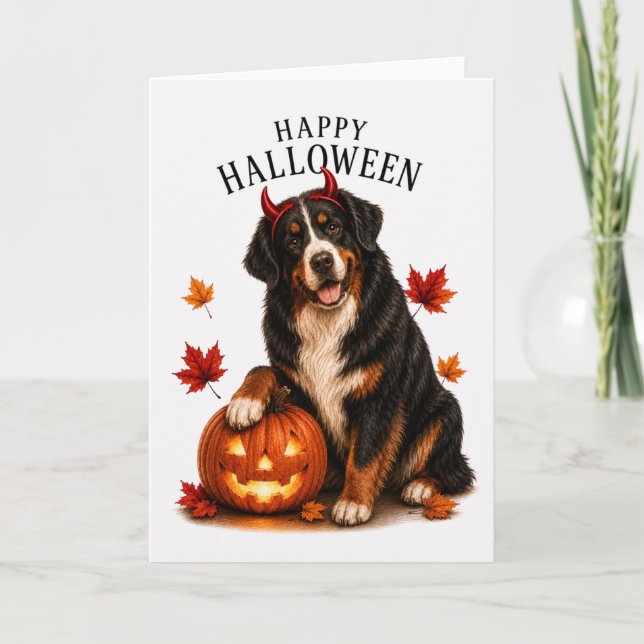 Berner Sennenhund Teufelshund Karte (Vorderseite)