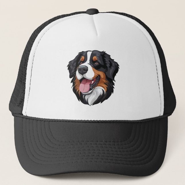 Berner Sennenhund Truckerkappe (Vorderseite)