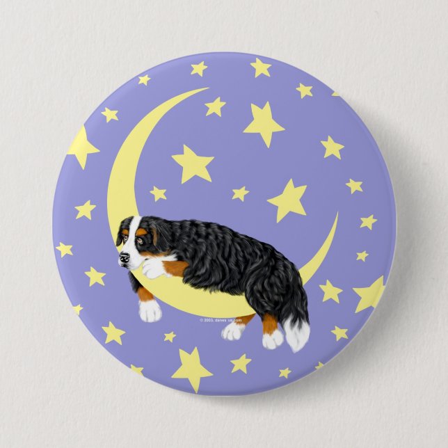 Berner Sennenhund-Twinkle-Button Button (Vorderseite)