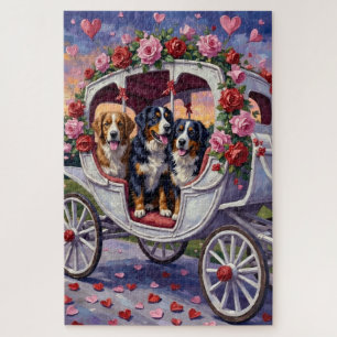 Berner Sennenhund Valentinstag Puzzle