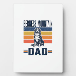 Berner Sennenhund-Vater Vintage-Vector-Design_1 Fotoplatte