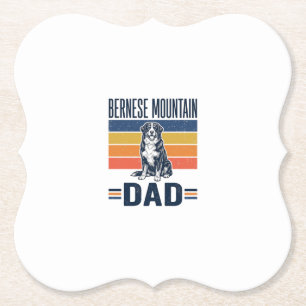 Berner Sennenhund-Vater Vintage Vector Design_1 Untersetzer