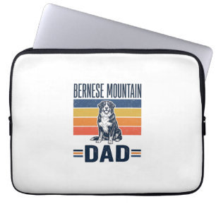 Berner Sennenhund Vater Vintage Vektordesign_1 Laptopschutzhülle