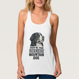 Berner Sennenhund Vintage Gravur Shirt Design