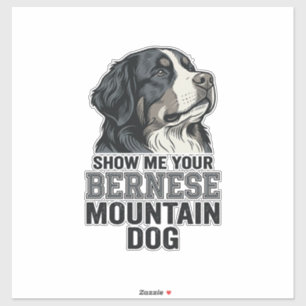 Berner Sennenhund Vintage Gravur Shirt Design Aufkleber
