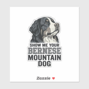 Berner Sennenhund Vintage Gravur Shirt Design Aufkleber