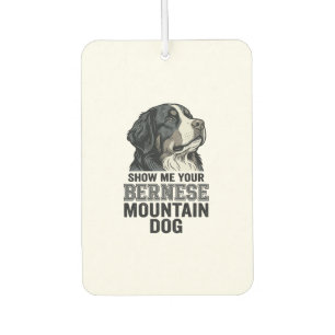Berner Sennenhund Vintage Gravur Shirt Design Autolufterfrischer