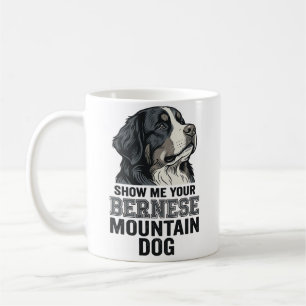 Berner Sennenhund Vintage Gravur Shirt Design Kaffeetasse