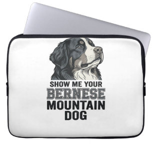 Berner Sennenhund Vintage Gravur Shirt Design Laptopschutzhülle