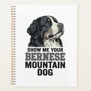 Berner Sennenhund Vintage Gravur Shirt Design Planer