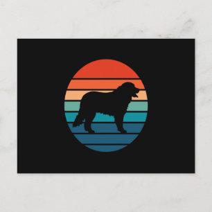 Berner Sennenhund Vintage Retro Postkarte