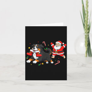 Berner Sennenhund Weihnachtsmann Stiefel Weihnacht Karte