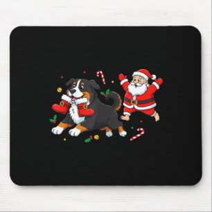 Berner Sennenhund Weihnachtsmann Stiefel Weihnacht Mousepad