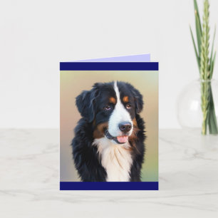 Berner Sennenhund Welpen Grußkarte Karte