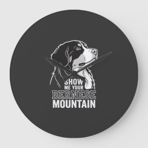 Berner Sennenhund Zeig mir deinen Große Wanduhr