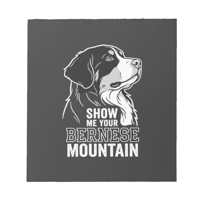 Berner Sennenhund Zeig mir deinen Notizblock (Vorderseite)