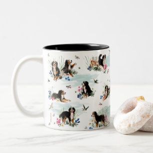 BERNER SENNENHUND ZWEIFARBIGE TASSE
