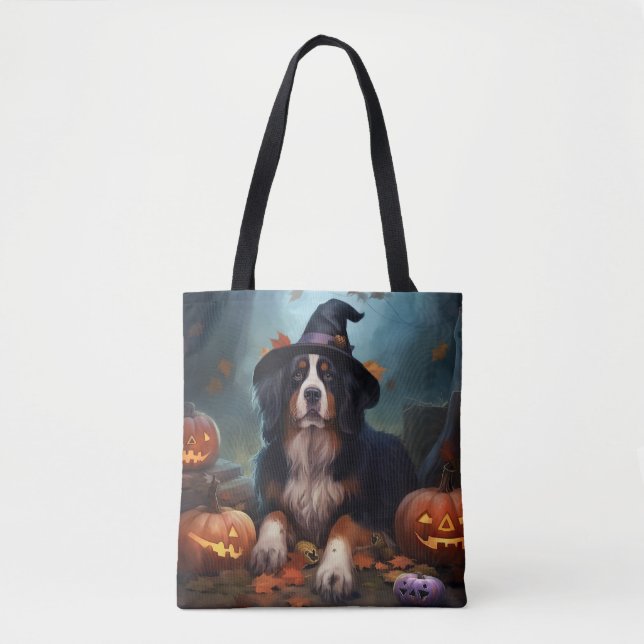 Berner Sennenhunde-Kürbisse Halloween Gruselig (Vorderseite)