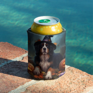 Berner Sennenhunde-Kürbisse Halloween Gruselig Dosenkühler