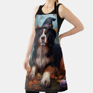 Berner Sennenhunde-Kürbisse Halloween Gruselig Schürze