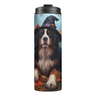Berner Sennenhunde-Kürbisse Halloween Gruselig Thermosbecher