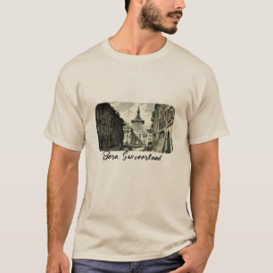 Berner Uhrturm Vintage-Design T-Shirt
