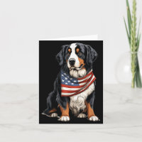 Berner Us Flag Berner Sennenhund Besitzer Mama Pap