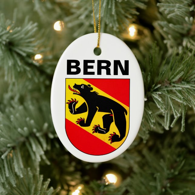 Berner Wappen, SCHWEIZ Keramik Ornament (Baum)