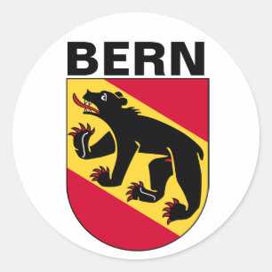 Berner Wappen, SCHWEIZ Runder Aufkleber