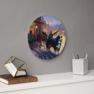 Berner Weihnachtsfestzeit Große Wanduhr