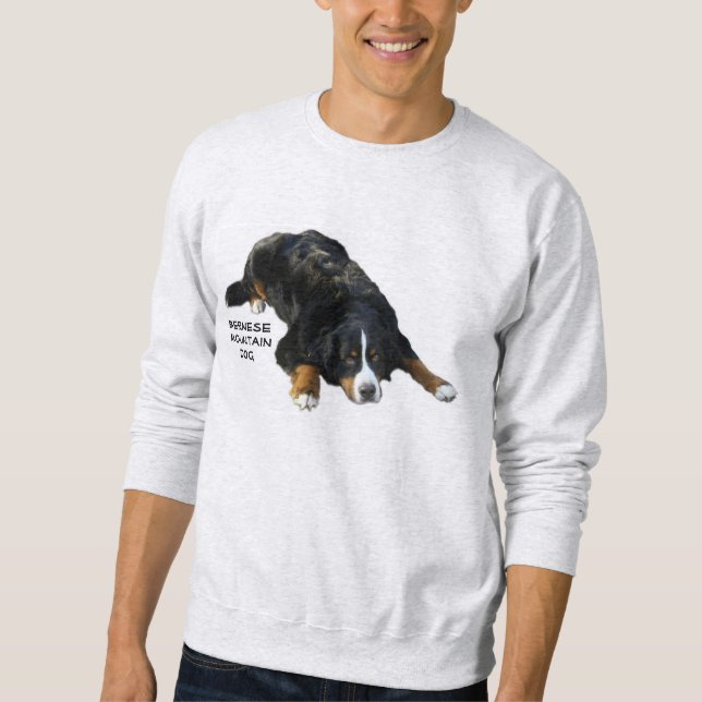 Bernese Berghundewolldecke-Pose-Schweiss-Shirt Sweatshirt (Vorderseite)