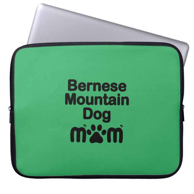 Bernese Dog Mama, Bernese Mama, Berner Dog Mama Laptopschutzhülle (Vorderseite)