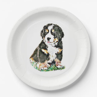 Bernese Gebirgshund Pappteller