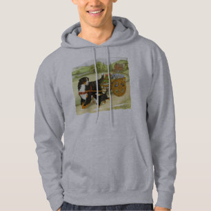 Bernese Gebirgshund und -welpe mit Wagen Hoodie