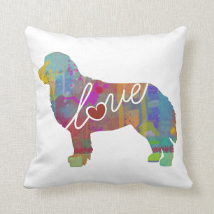 Bernese GebirgshundeAquarell Kissen