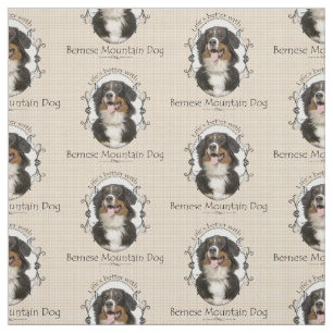 Bernese Gebirgshundegewebe Stoff