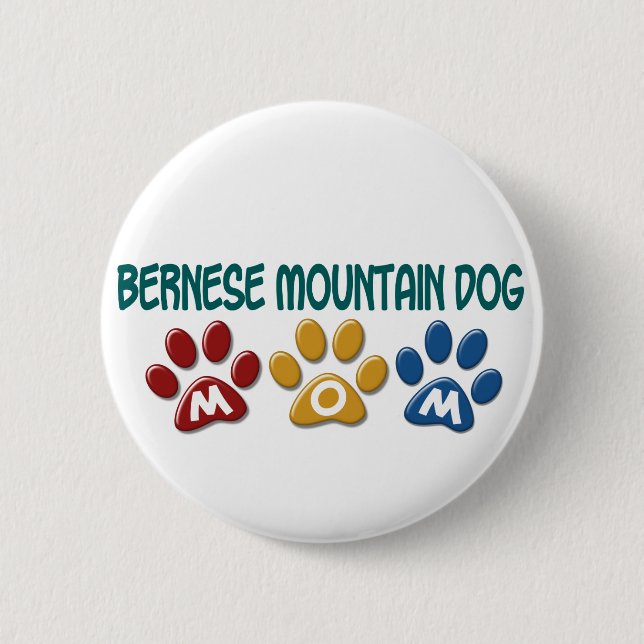 BERNESE GEBIRGShundeMama Tatzen-Druck Button (Vorderseite)