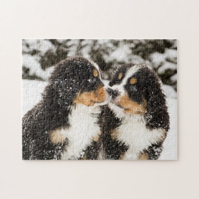 Bernese Gebirgshundemarionetten-Atemzug Puzzle (Horizontal)