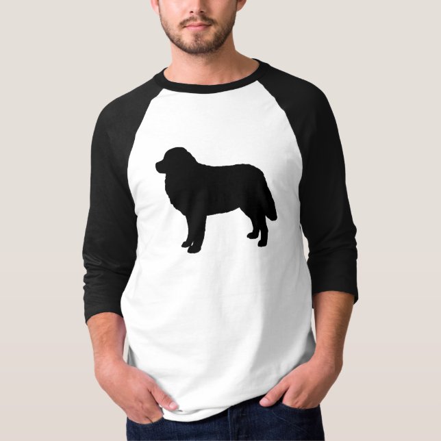 Bernese GebirgshundeSilhouette Berner Liebhabers T-Shirt (Vorderseite)