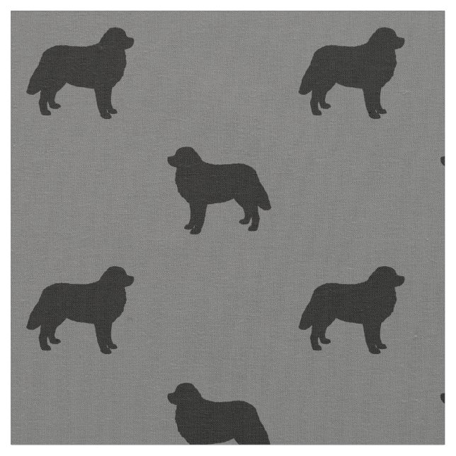 Bernese GebirgshundeSilhouette-Muster Stoff (Nahaufnahme)