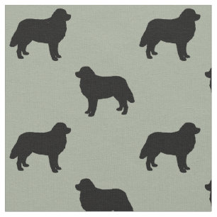 Bernese GebirgshundeSilhouette-Muster Stoff