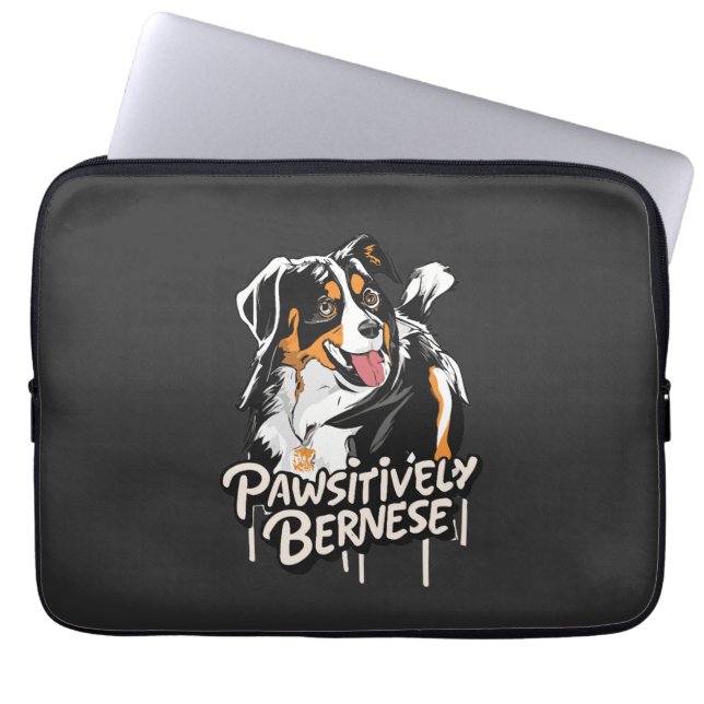 Bernese Graffiti - Bernese Dog Lovers Laptopschutzhülle (Vorderseite)