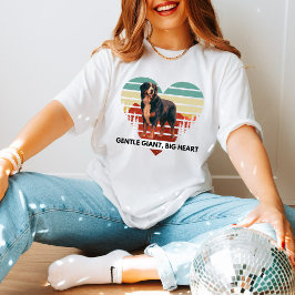 Bernese Heartbeat: Retro-Inspiriert Hund-Lover-T-S T-Shirt