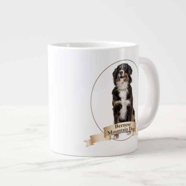 Bernese Hund Jumbo Tasse (Vorderseite Rechts)