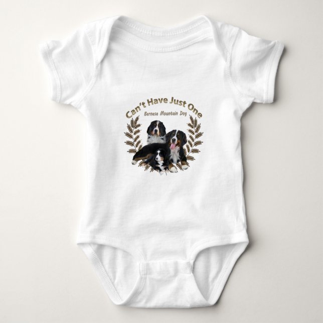 Bernese Hund kann nicht nur einen haben Baby Strampler (Vorderseite)