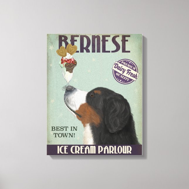 Bernese Ice Cream Leinwanddruck (Vorderseite)